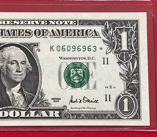 2001 star note dollar bill - $,